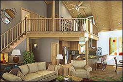 Astoria - Kitchen, Great Room, Dining and Loft areas