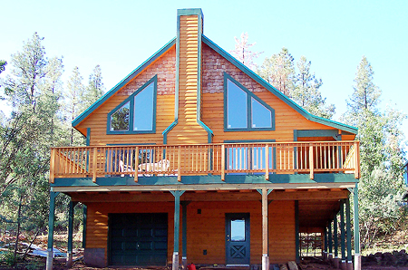 Larkspur with big view deck, walk-out basement