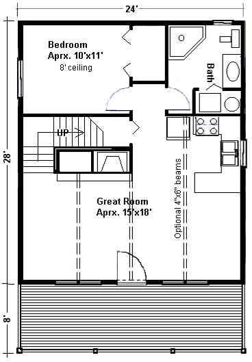 Cabin Kit Plan - Rockridge main level