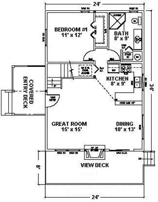 "Rockridge" Great Room, view windows, paneling and beams
