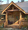 Timber Frame Entry - Large 8"-10" posts, beams and rafters