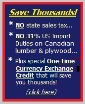 Save thousands with Canadian lumber and plywood